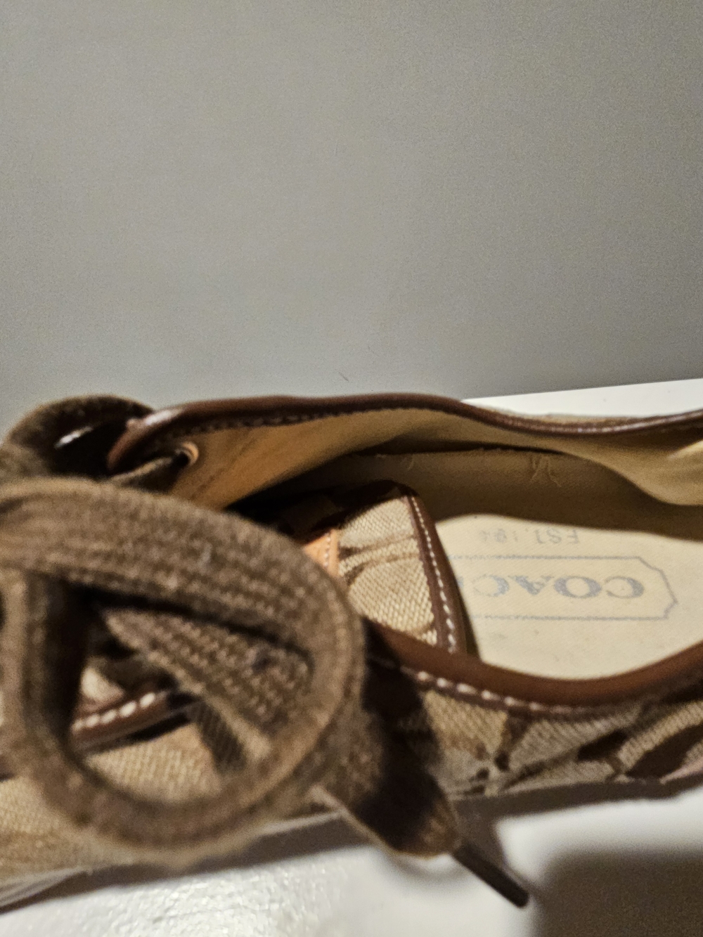 Coach Men’s Brown Signature Canvas Sneakers - Picture 2 of 12